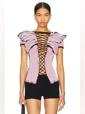 1Xblue exclusive pink butterfly cardigan